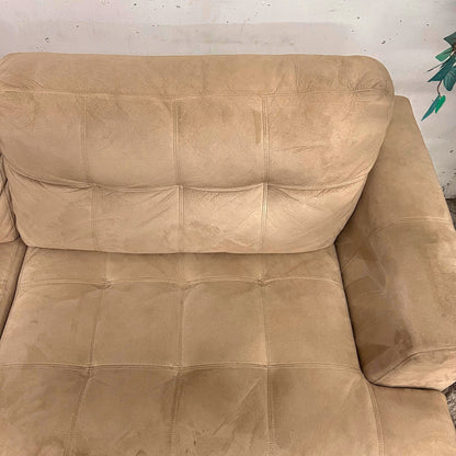 Suede sofa couch from the brick