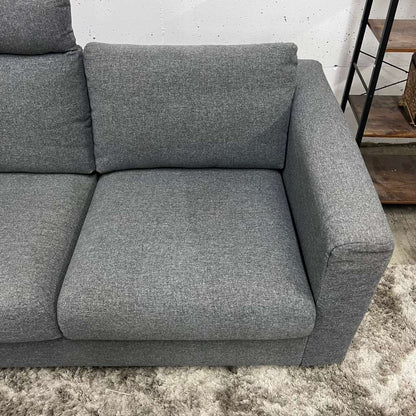 Ikea finnala sectional. Grey L shaped sofa couch with storage. Delivery available