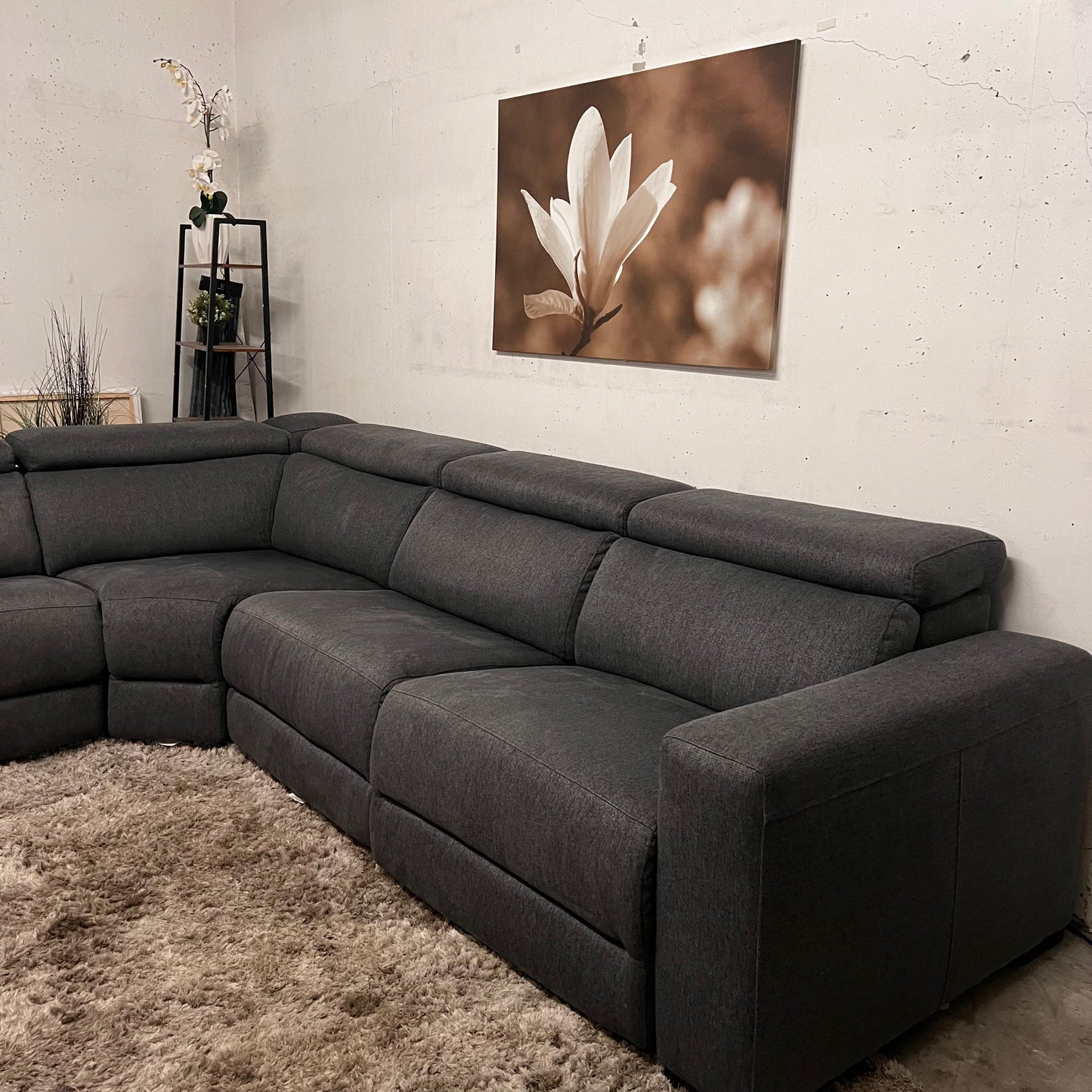 Power reclining sectional.