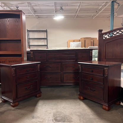 Luxury Ashley North Shore Dresser + Nightstands