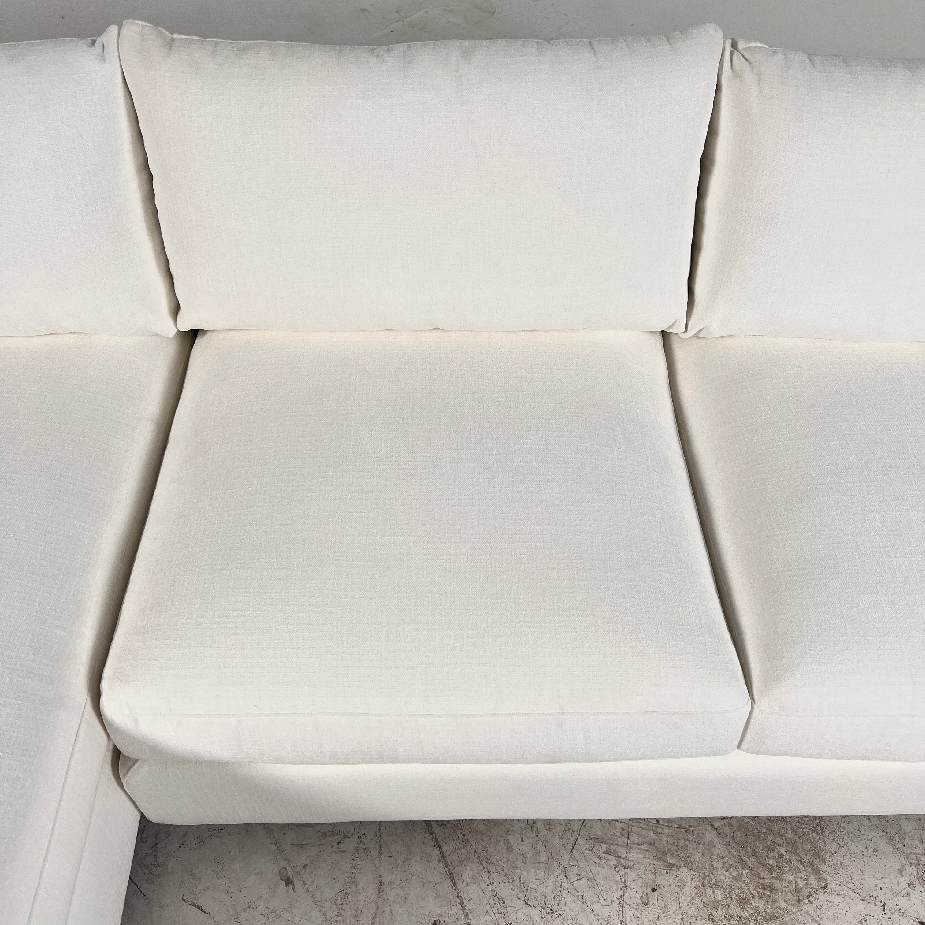 New Moe's Hutton sectional. White L shaped sofa couch