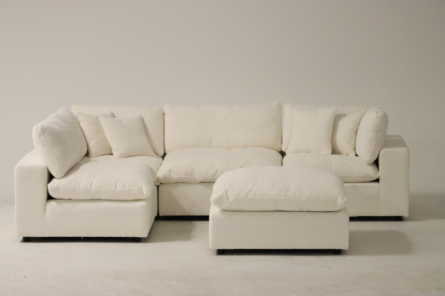 Cloud Modular Sectional – White Bouclé