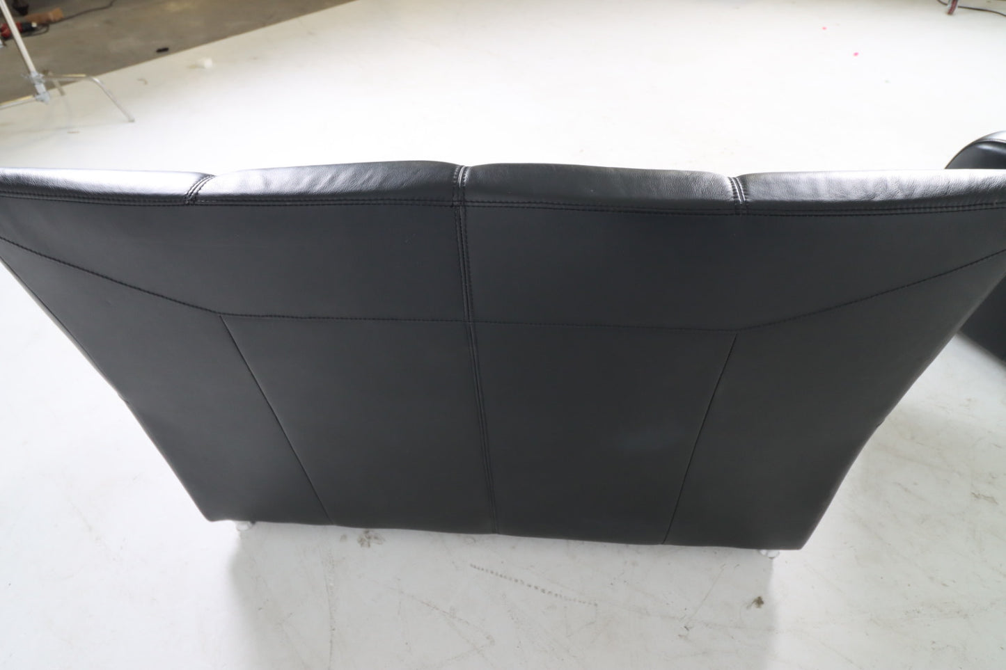 Genuine leather sofa set. Sofa and loveseat couch set.