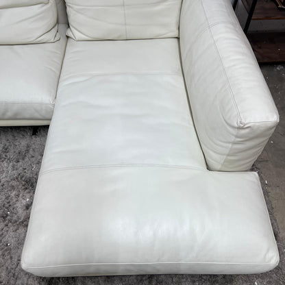 Sohome full grain leather sectional