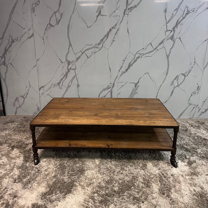 Restoration hardware flat iron coffee table