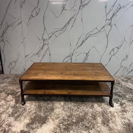 Restoration hardware flat iron coffee table
