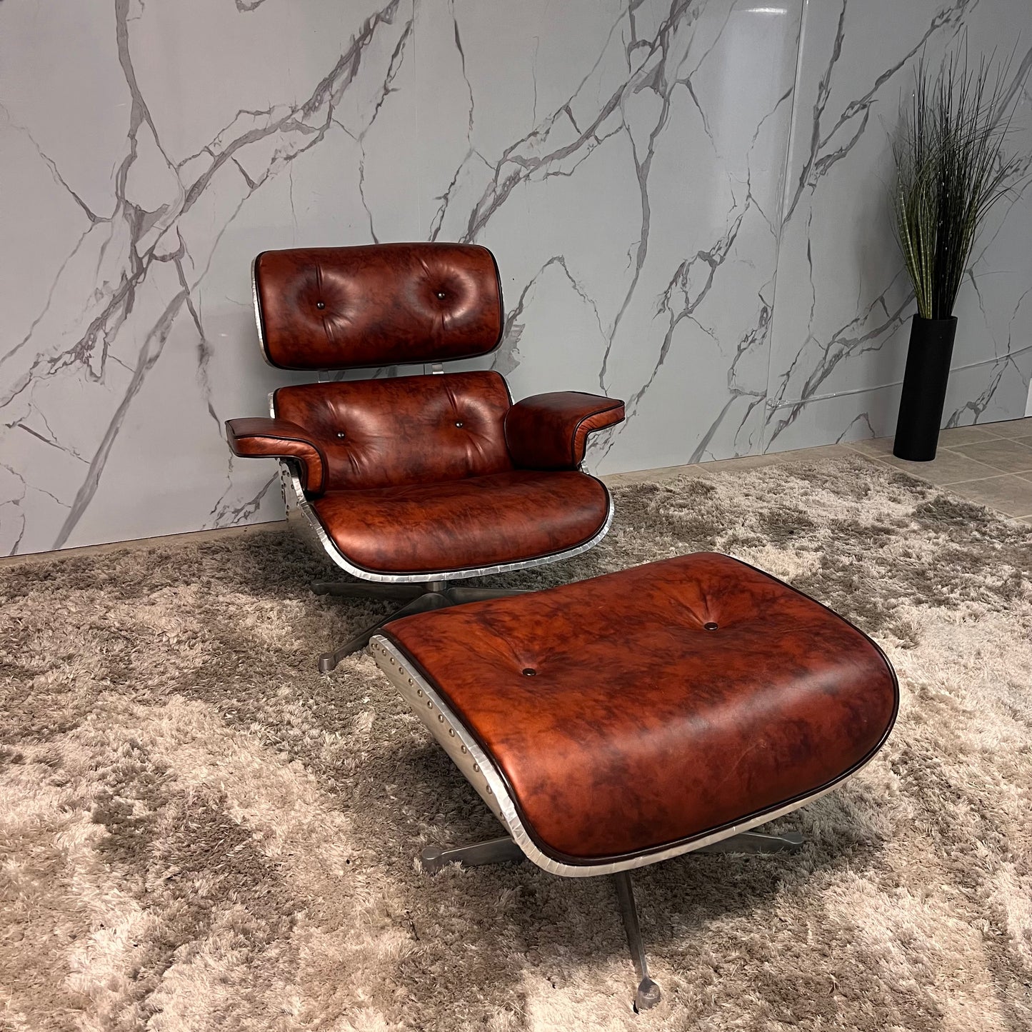 Eames chair and ottoman aviator