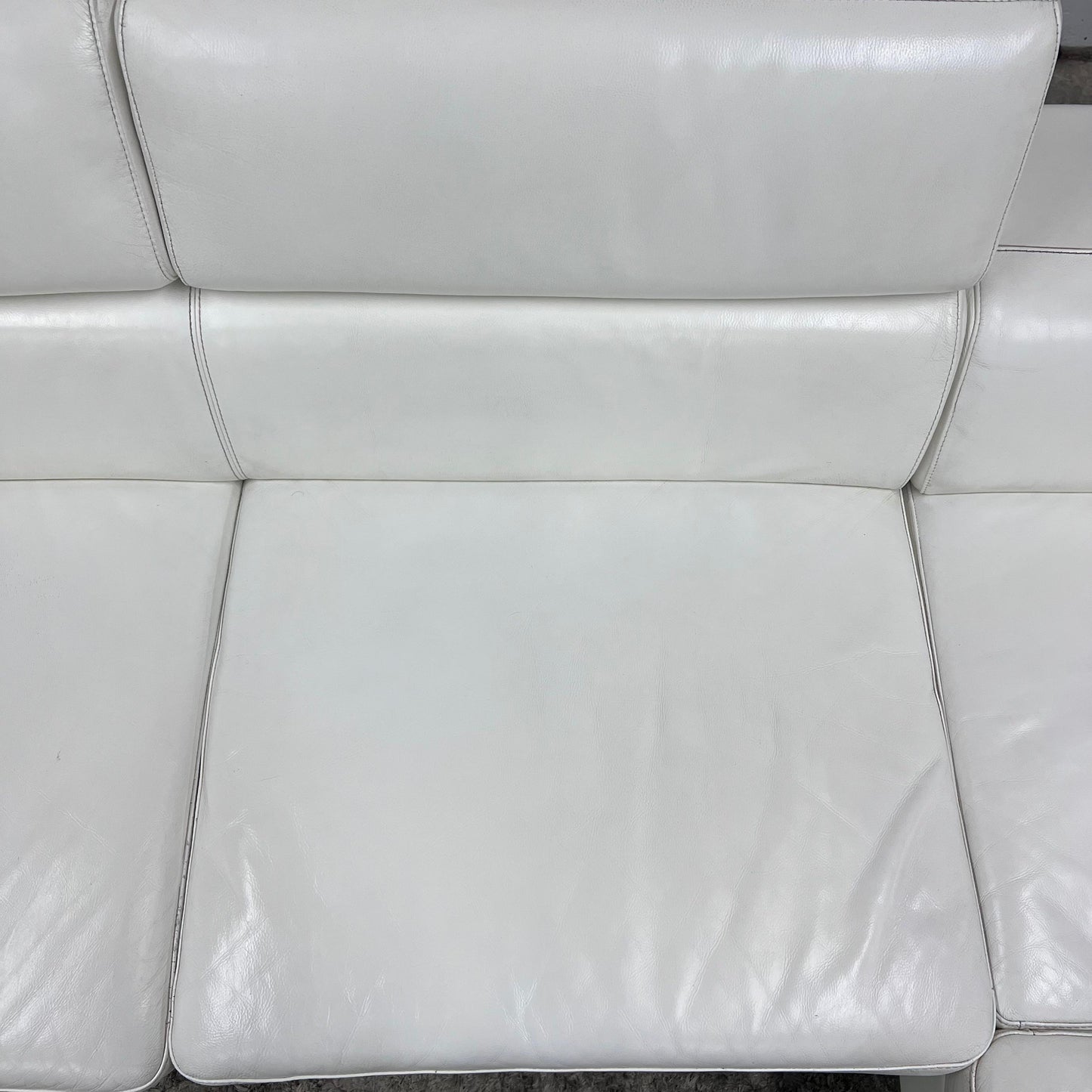 Scan design leather sectional.