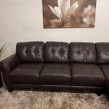 La z boy Brown leather sectional
