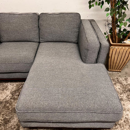 Q living MCM Sectional. L shaped sofa couch.