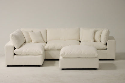 Cloud Modular Sectional – White Bouclé