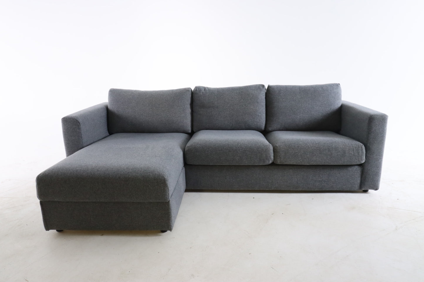 Ikea Finnala sectional. Grey L shaped sofa couch