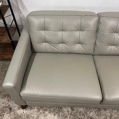 Amax leather sectional.