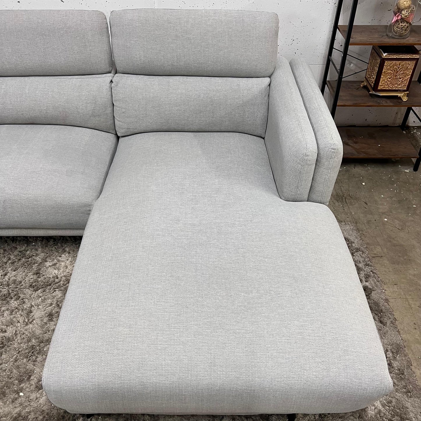 Fabric sofa. L shaped sofa couch. Delivery available