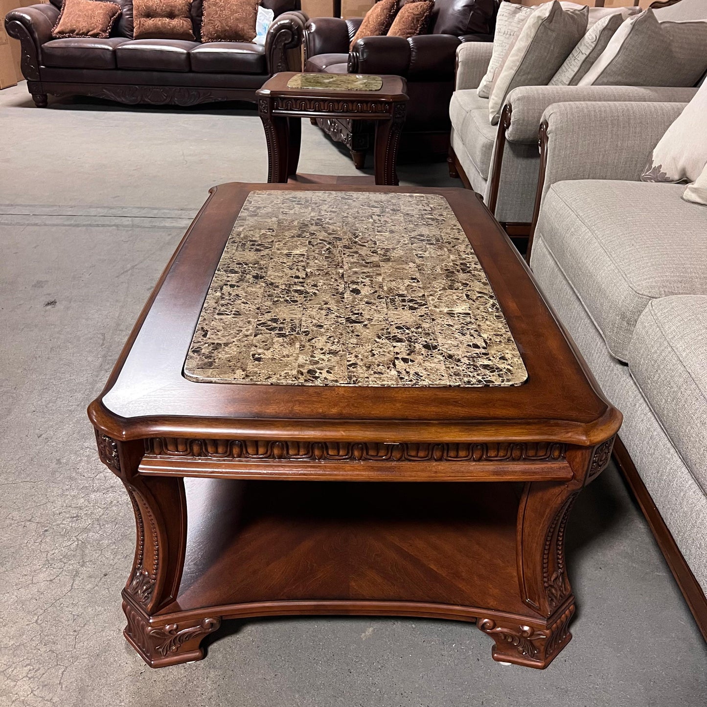 Ashley North Shore Coffee Table + End Table – Retailed $2,000