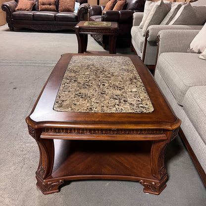 Ashley North Shore Coffee Table + End Table – Retailed $2,000