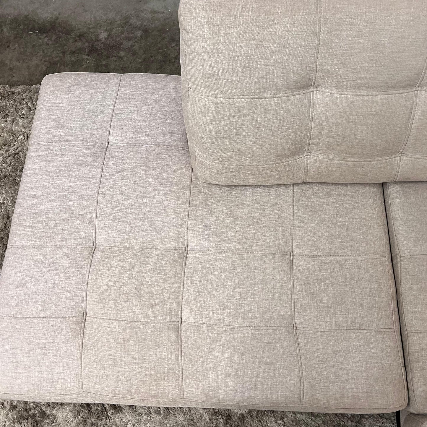 Fabricca sectional. Italian L shaped sofa couch.