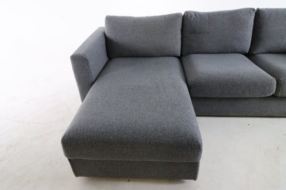 Ikea Finnala sectional. Grey L shaped sofa couch