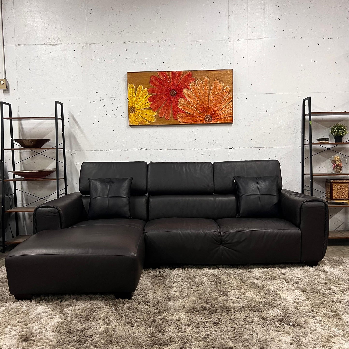 Rozzini leather sectional