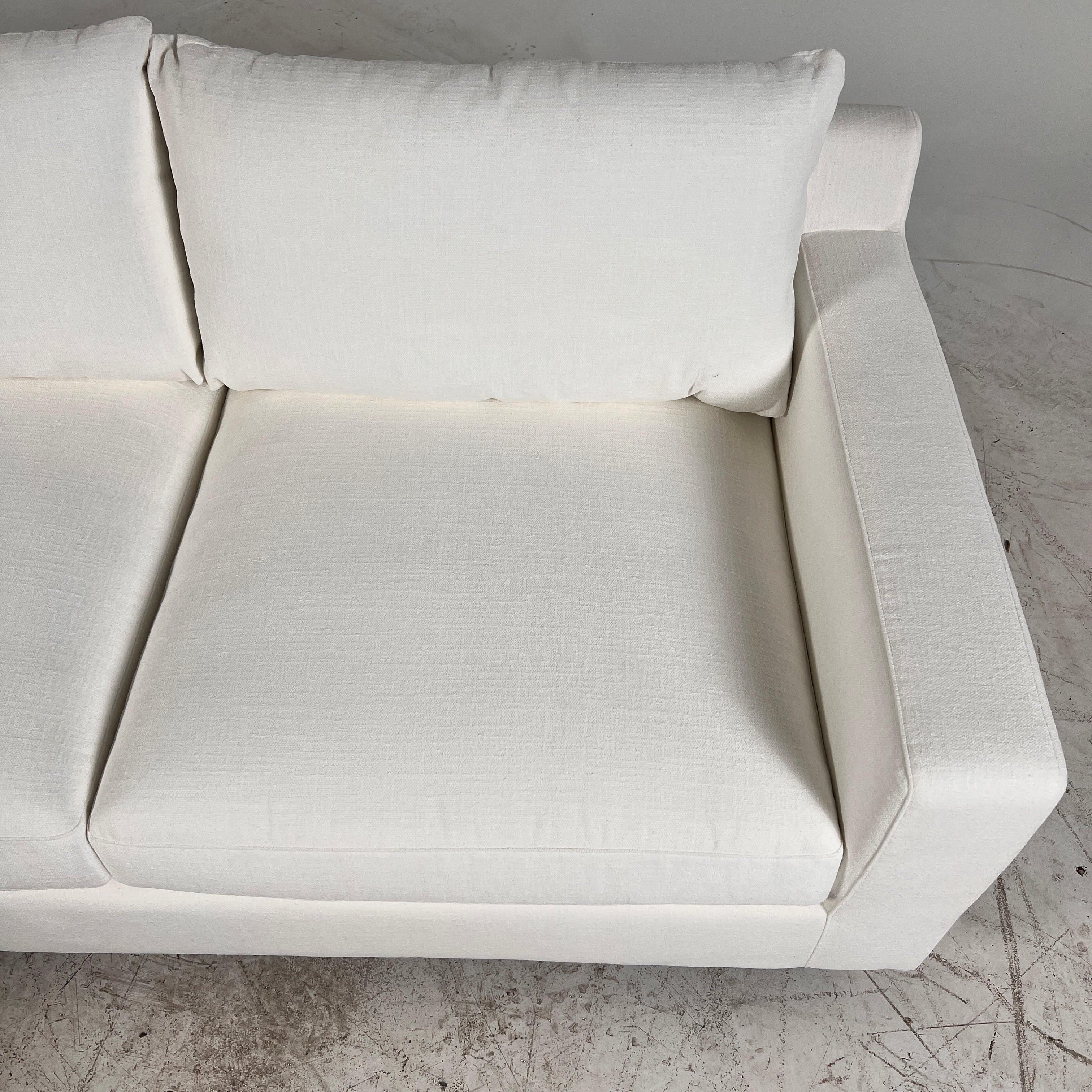 New Moe's Hutton sectional. White L shaped sofa couch