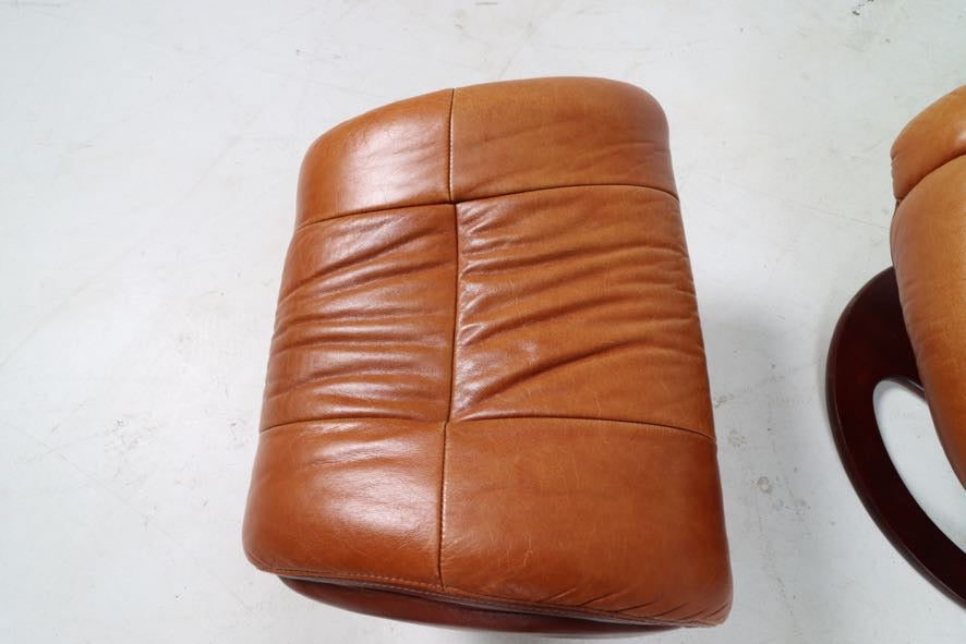 Lane furniture reclining chair and ottoman.