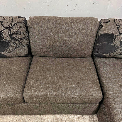 Cozy sectional with matching ottoman