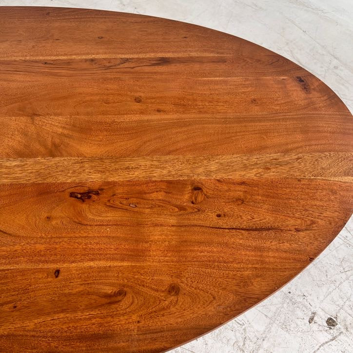 New Lh oval dinning table walnut. Real Wood Table.