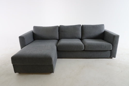 Ikea Finnala sectional. Grey L shaped sofa couch
