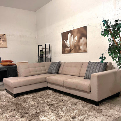 Fabricca sectional. Italian L shaped sofa couch.