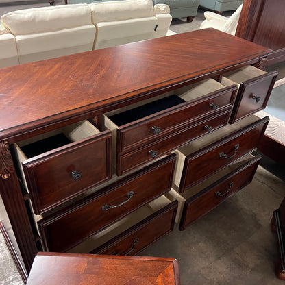 Luxury Ashley North Shore Dresser + Nightstands