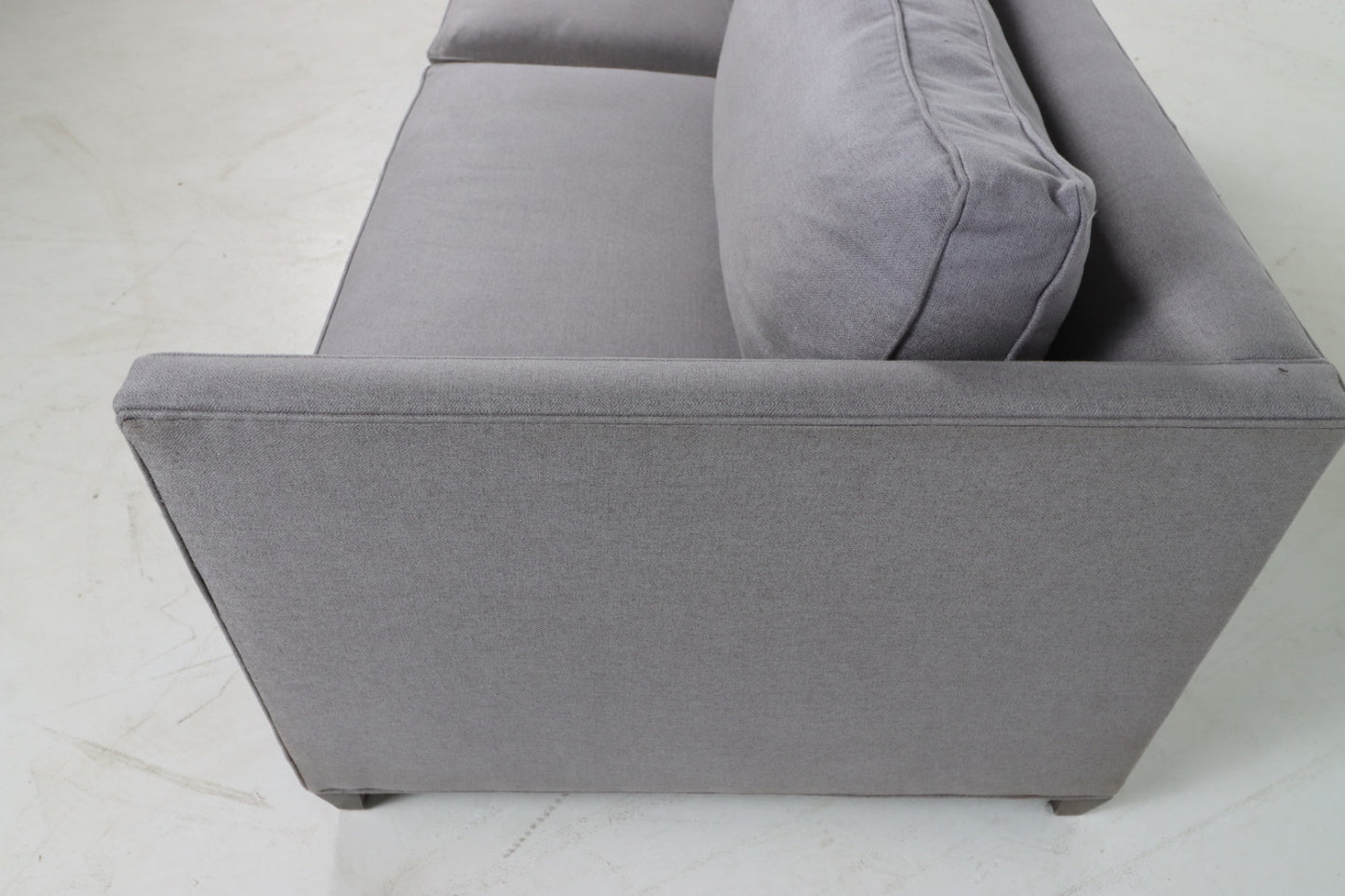 Crate and barrel 3 seater sofa Barrett II. Retails $7300. Fabric sofa