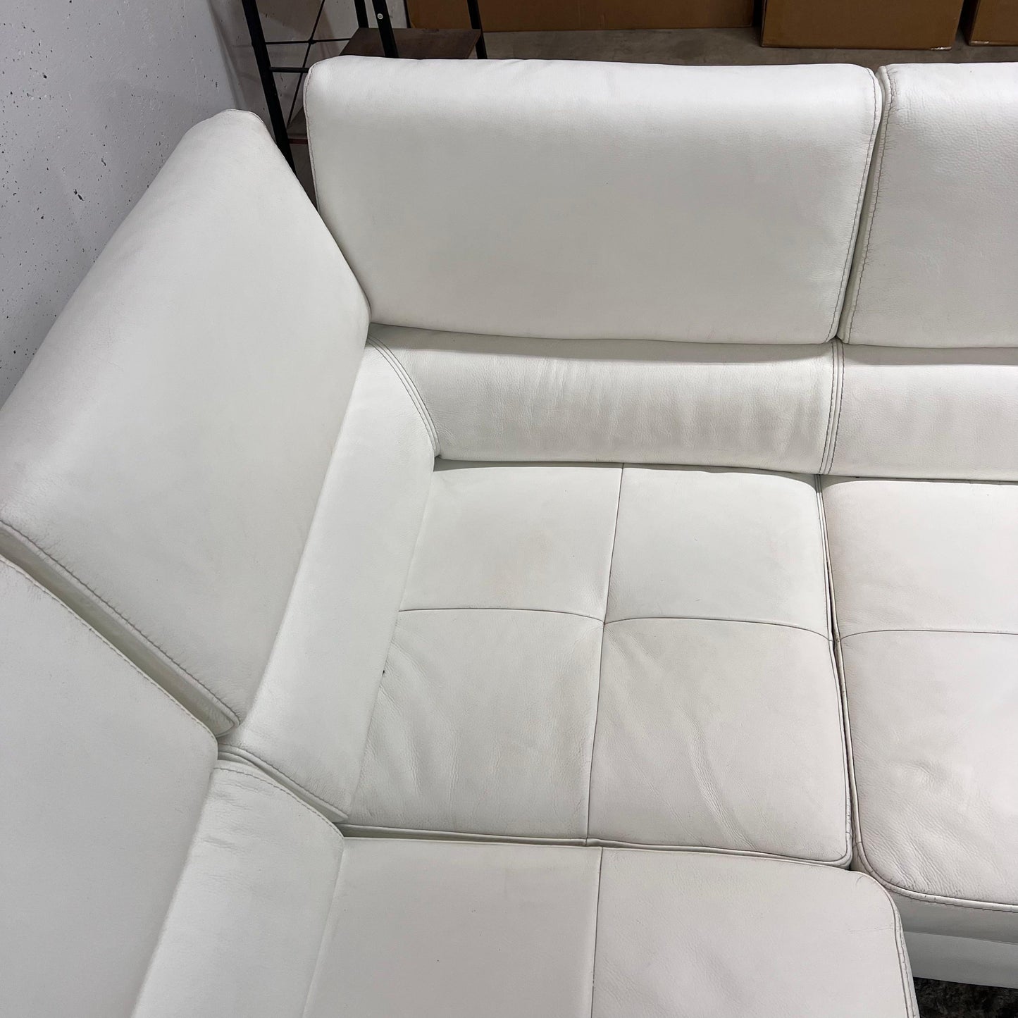 Scan design real leather sectional