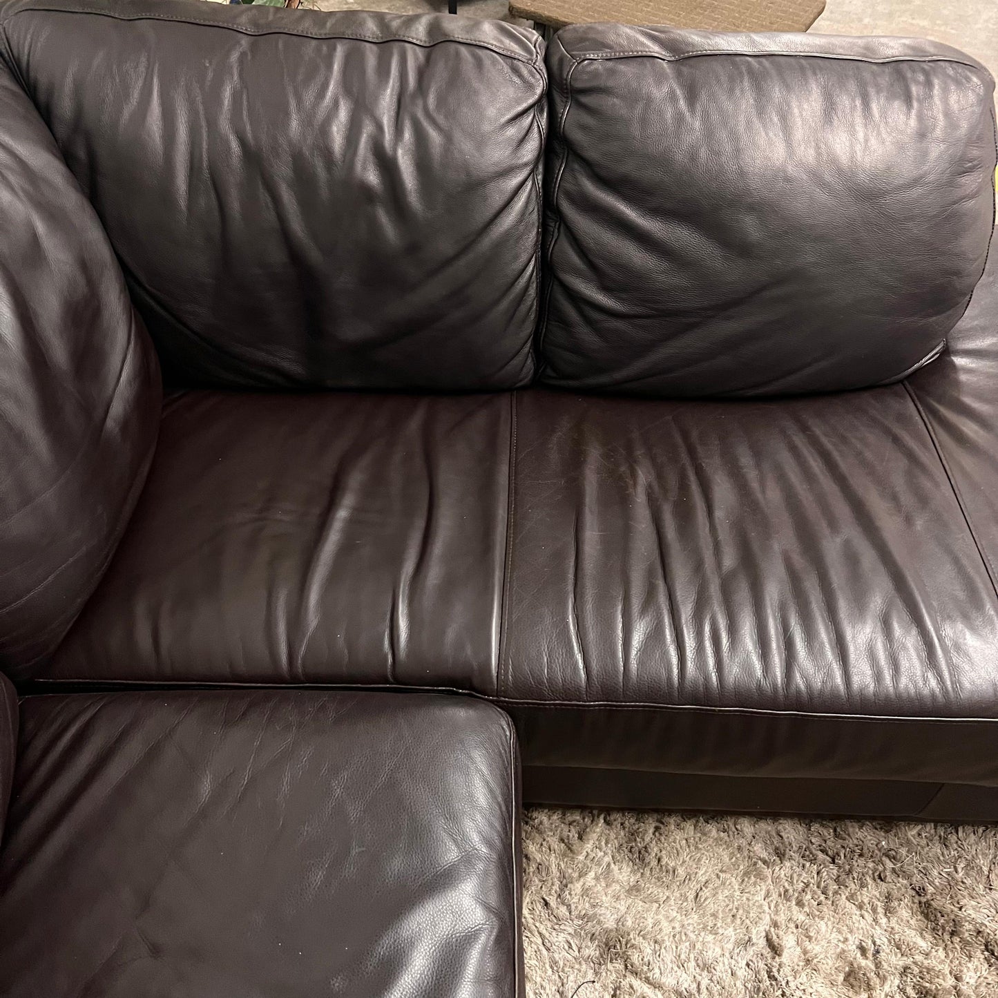 Jag's Furniture genuine leather sectional