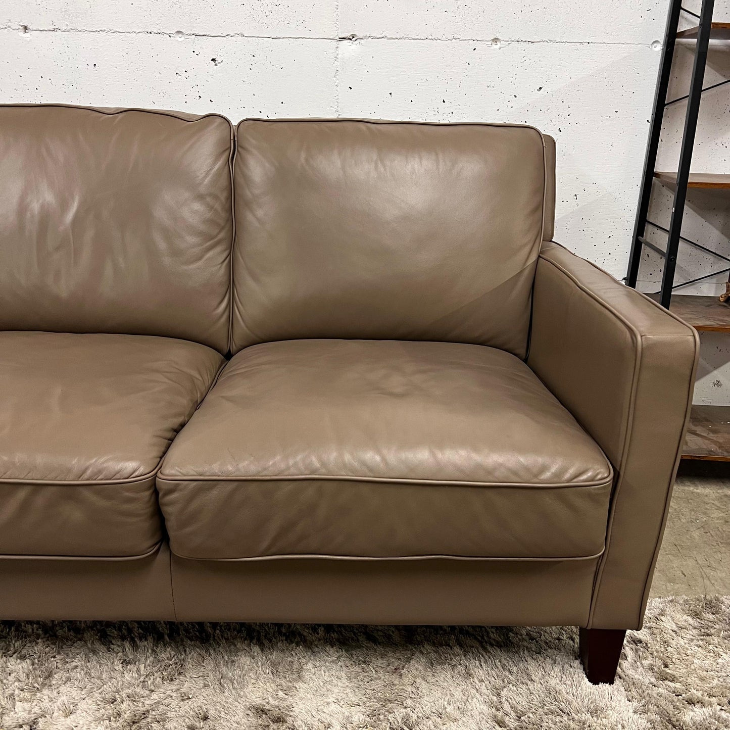 Real leather sofa. 3 seater couch