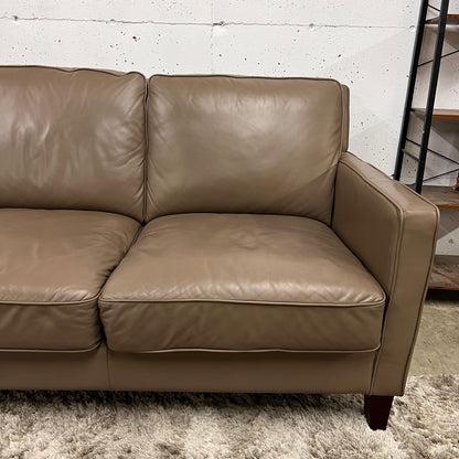 Real leather sofa. 3 seater couch