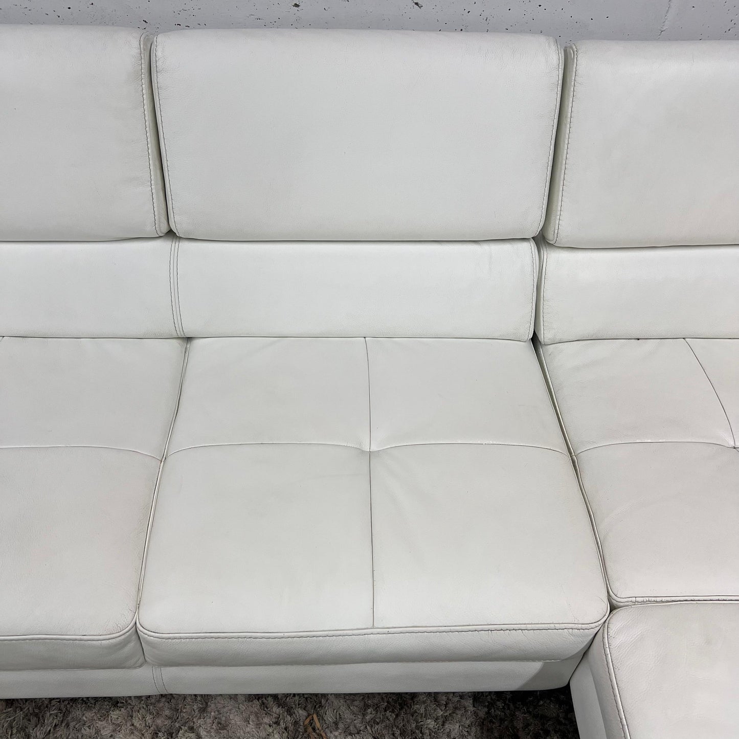 Scan design real leather sectional