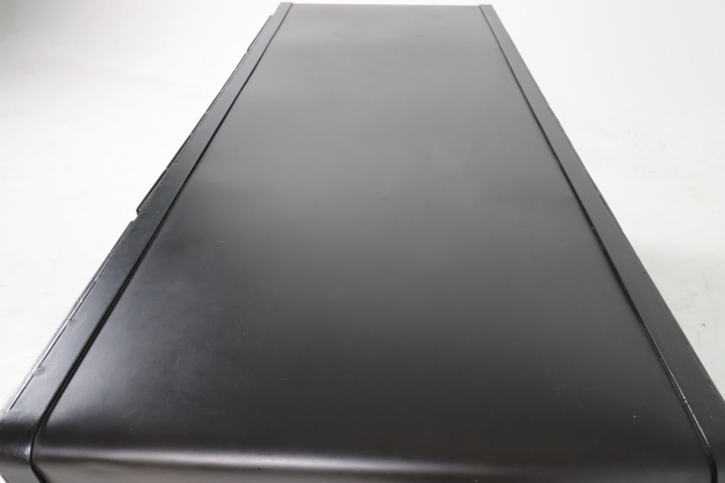 Restoration hardware iron bolt desk. Metal computer desk