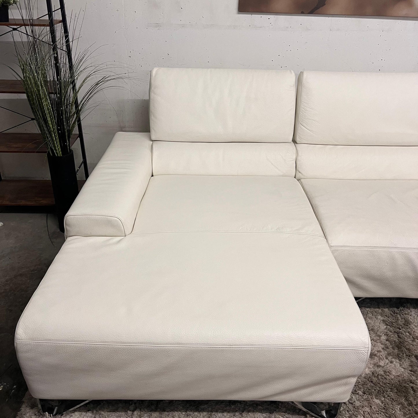 Natuzzi italia full grain leather sectional