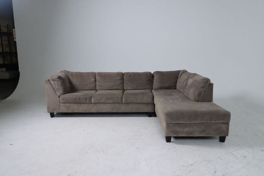 The brick chenille sectional. Extra large L shaped sofa couch