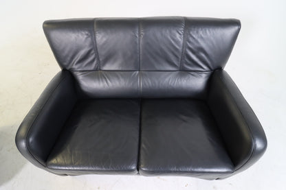 Genuine leather sofa set. Sofa and loveseat couch set.