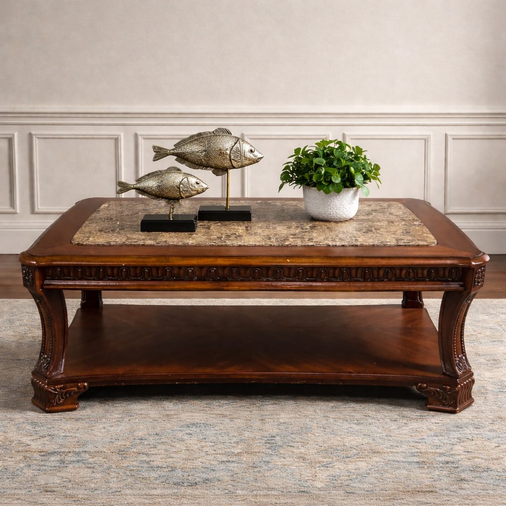 Ashley North Shore Coffee Table + End Table – Retailed $2,000