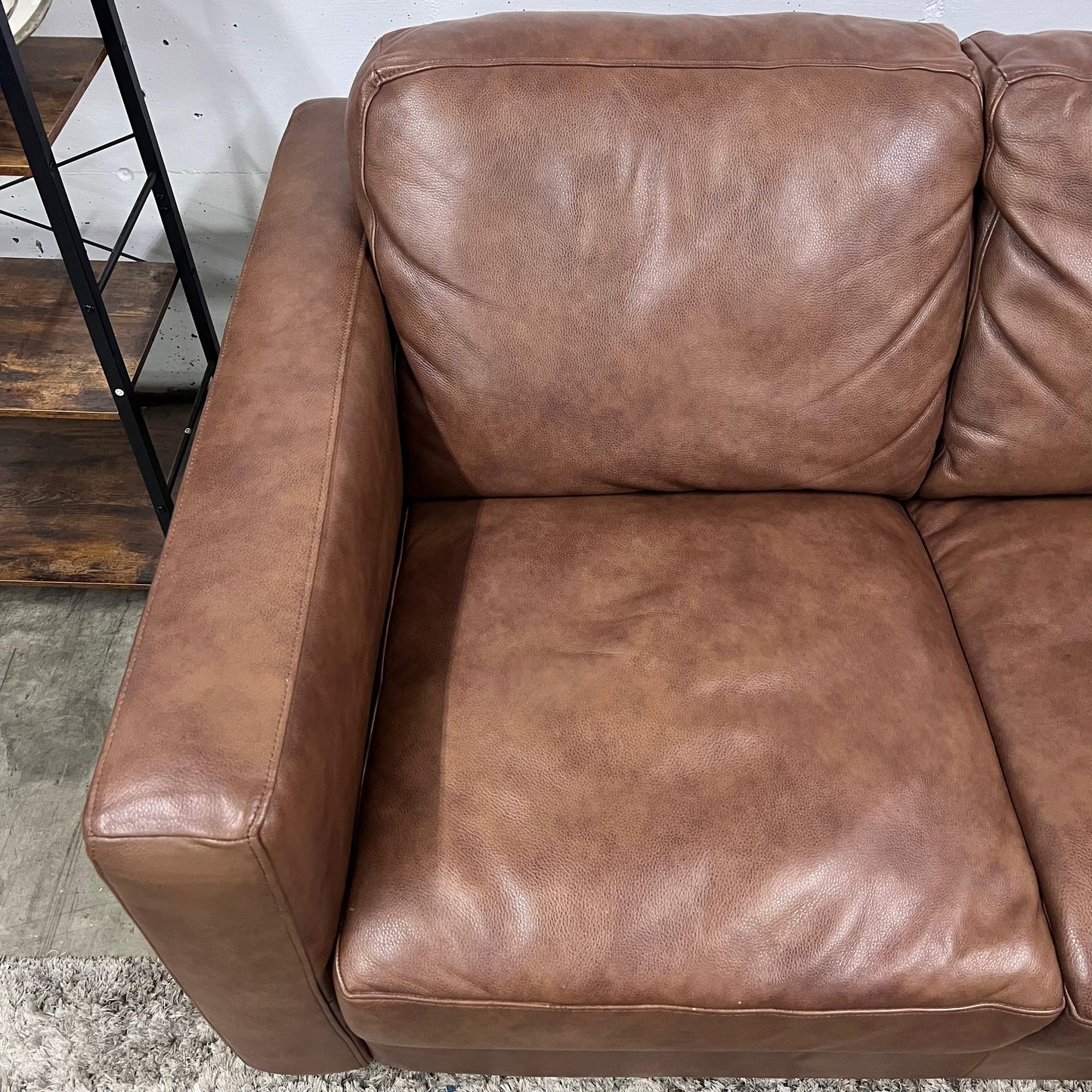 Genuine italian leather sofa.