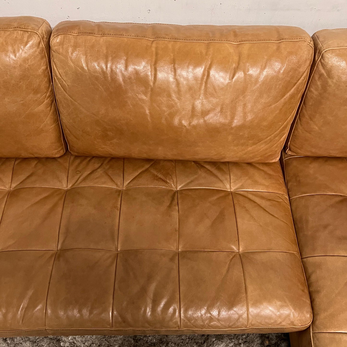 Structube kinsey leather sectional