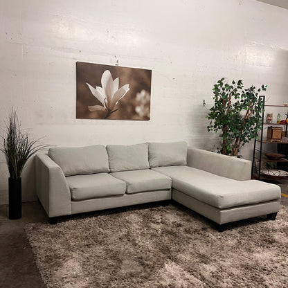 Stylus custom made sectional. L shaped sofa couch.