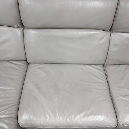 Italian leather sectional.