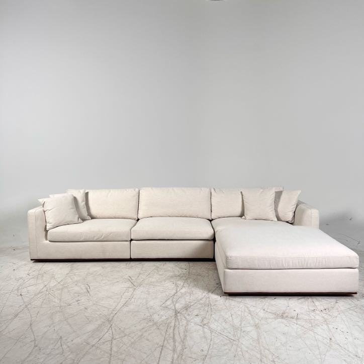 Moe's Rue 4piece modular sectional. Down filled L shaped sofa couch