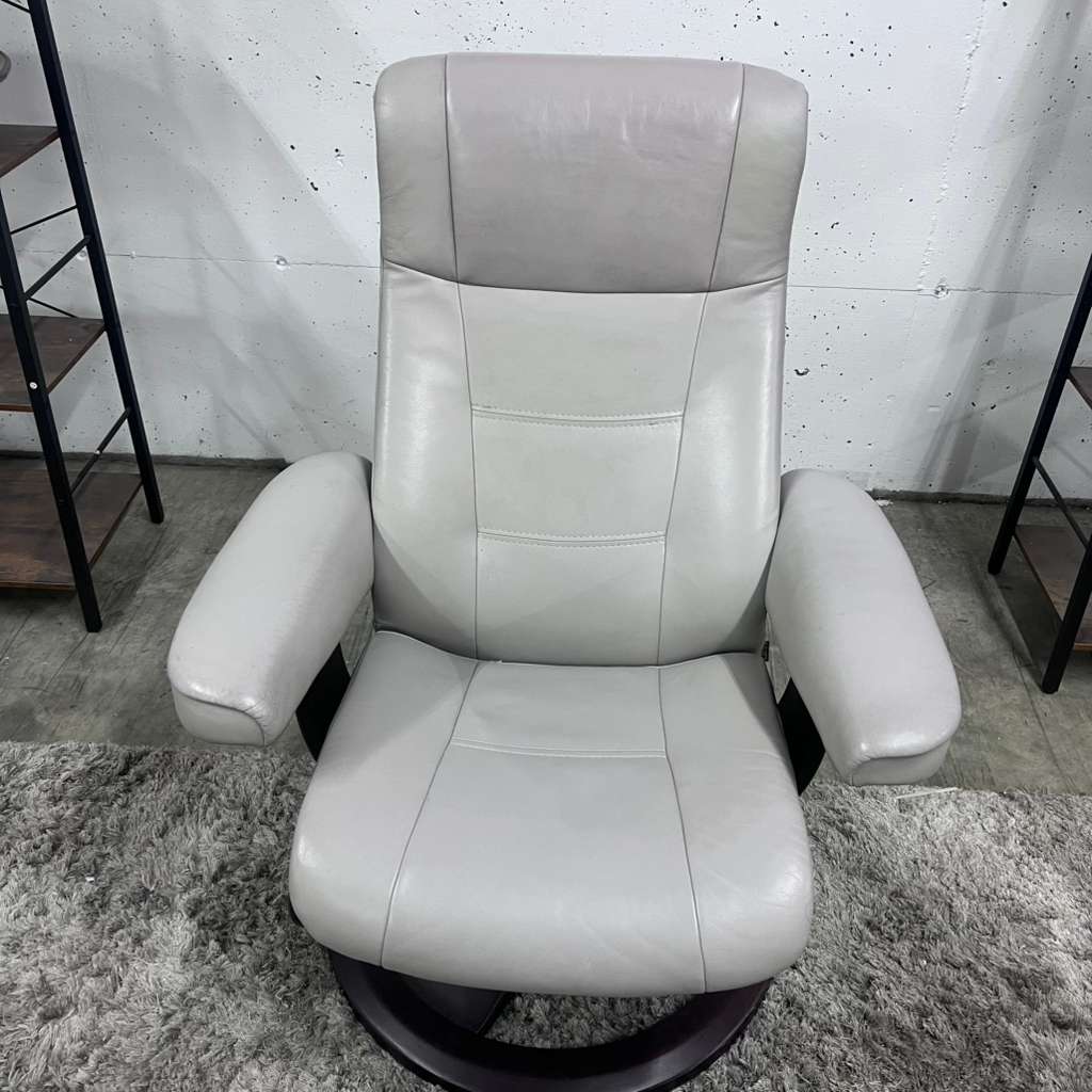 Img image leather recliner. Real leather