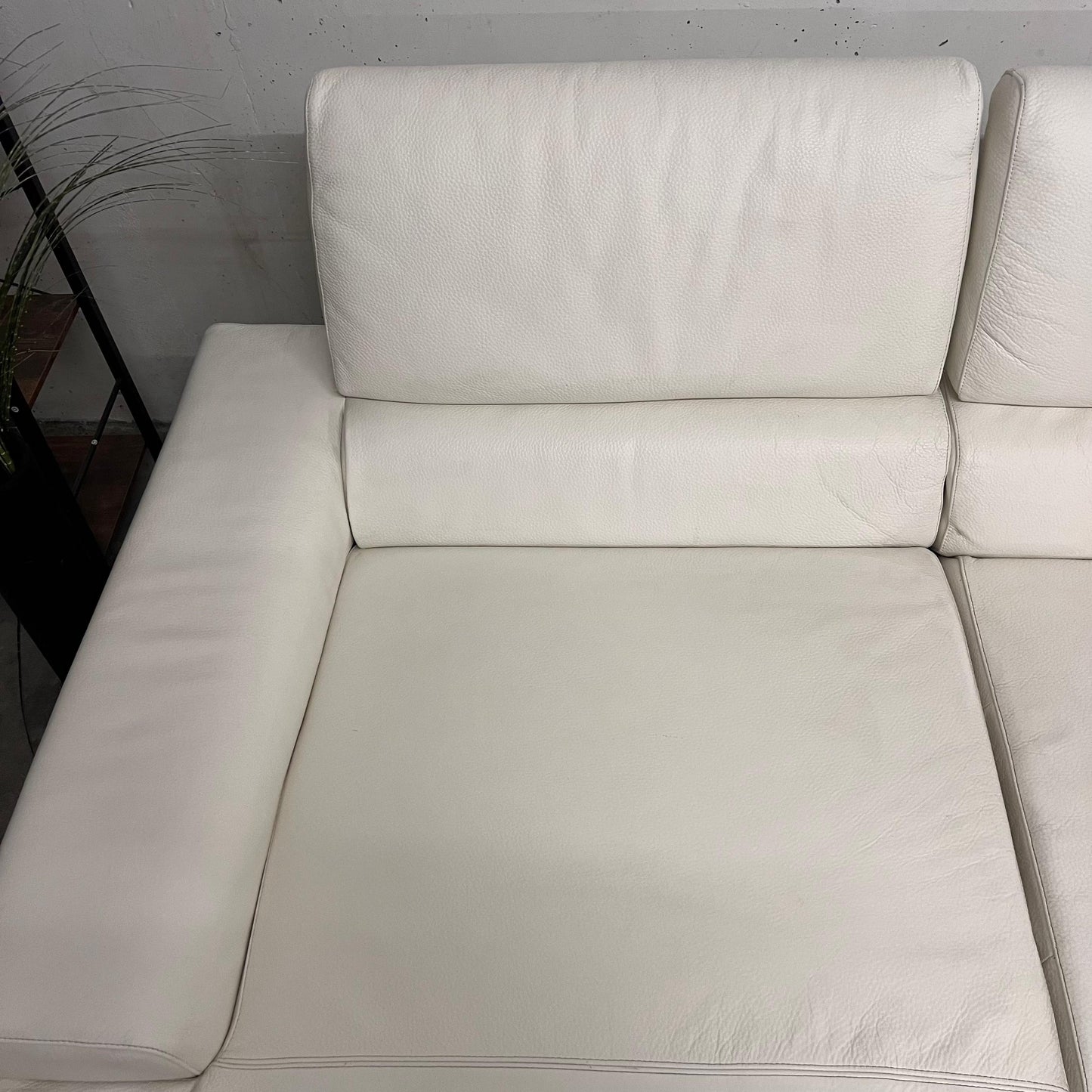 Natuzzi italia full grain leather sectional