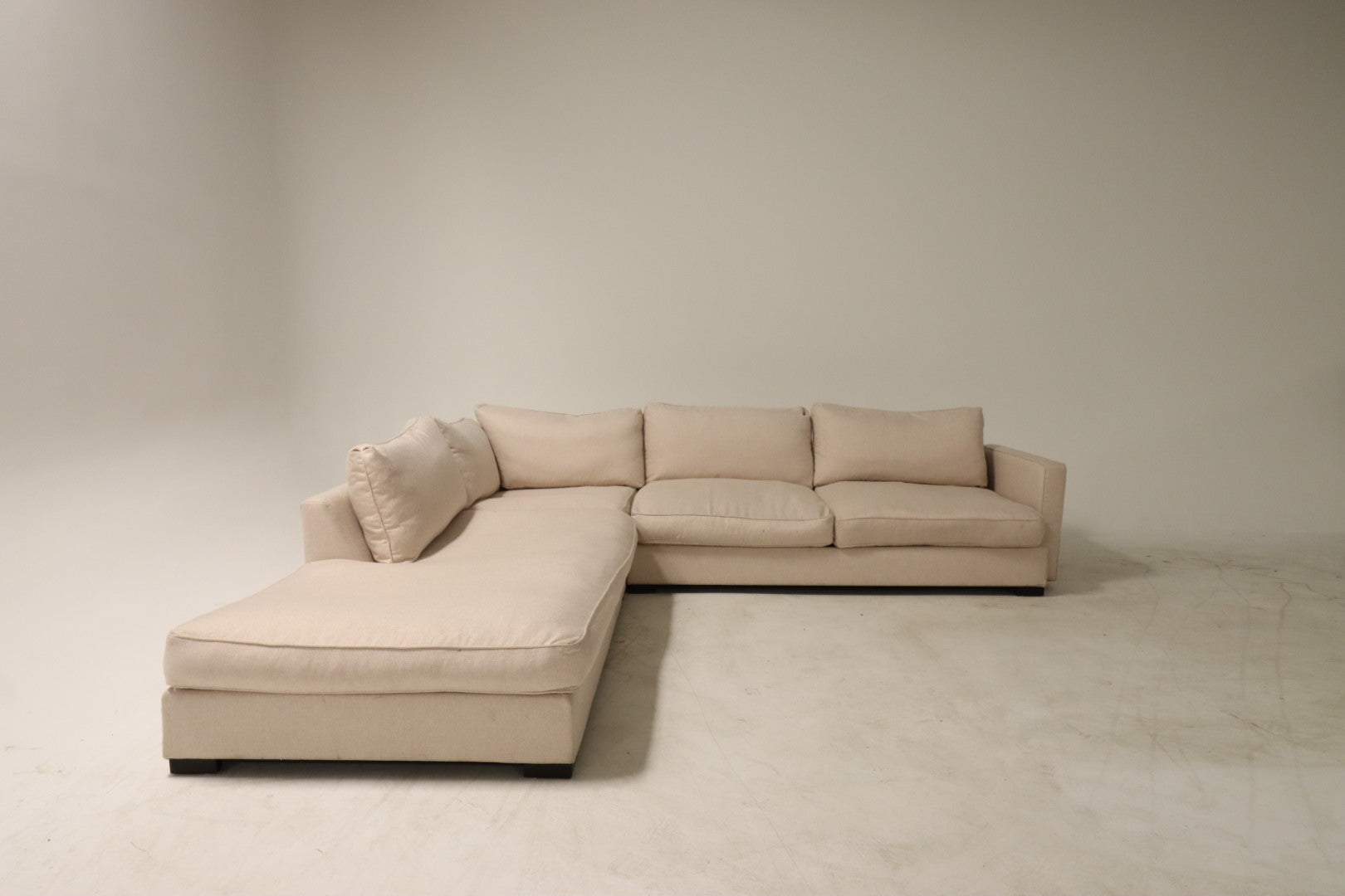 Custom made sectional. Giant L shaped sofa couch.