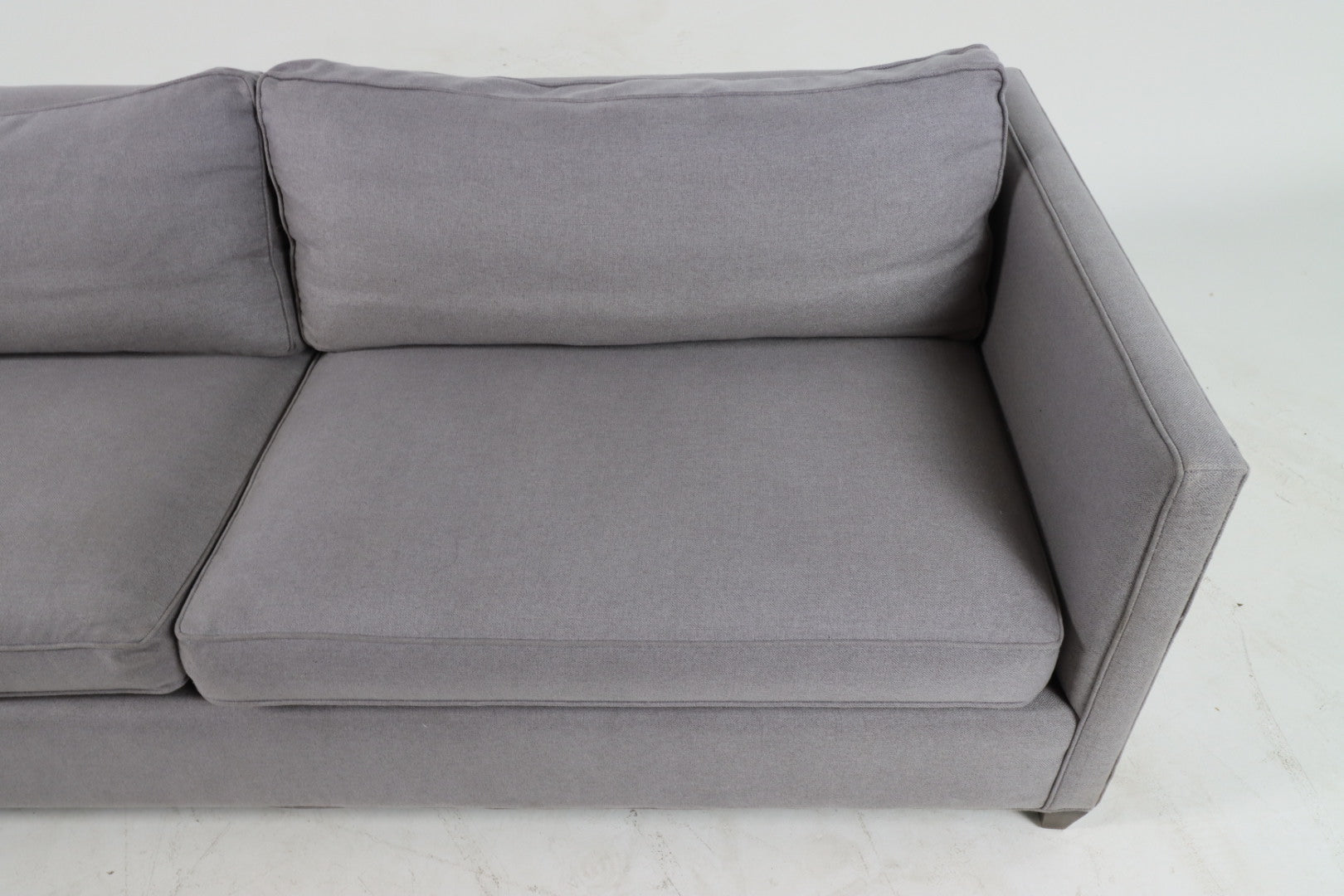 Crate and barrel 3 seater sofa Barrett II. Retails $7300. Fabric sofa